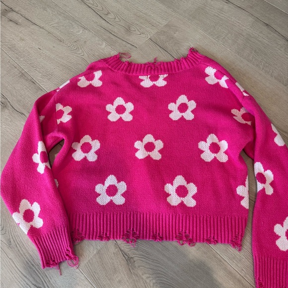 altard state cropped flower sweater - Picture 2 of 3